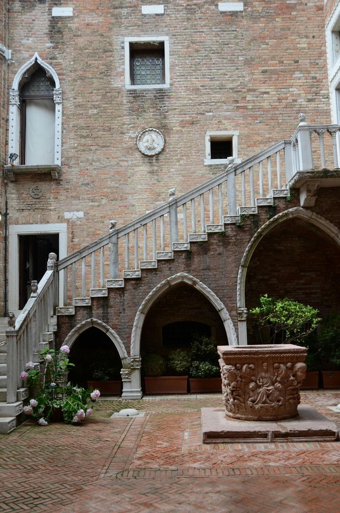 Concrete Stairs on Brick Building
